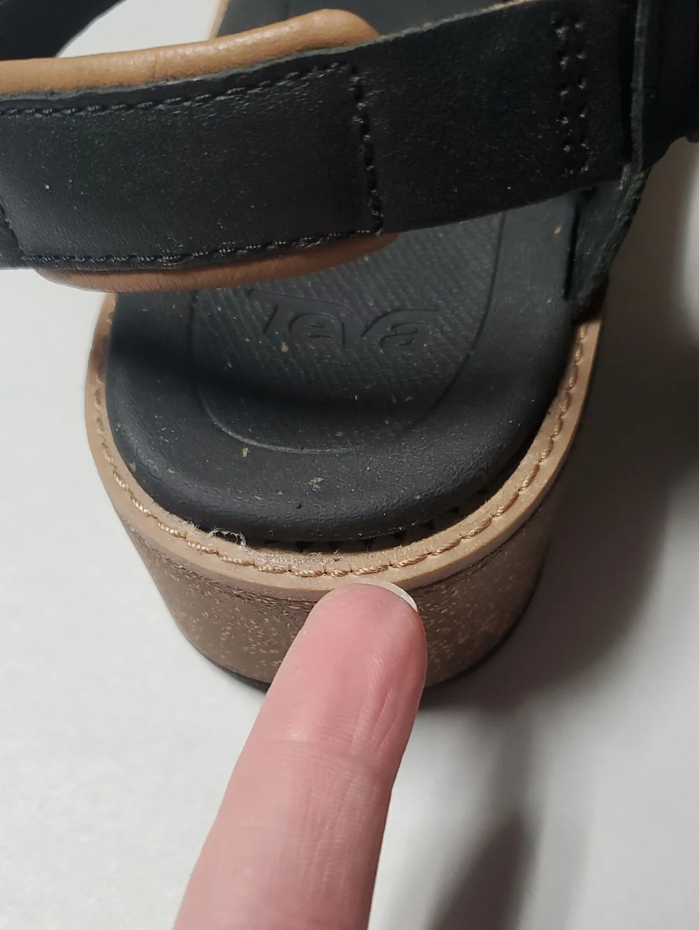 Teva Womens Madera Wedge Sandal Size 8.5 Black Platform